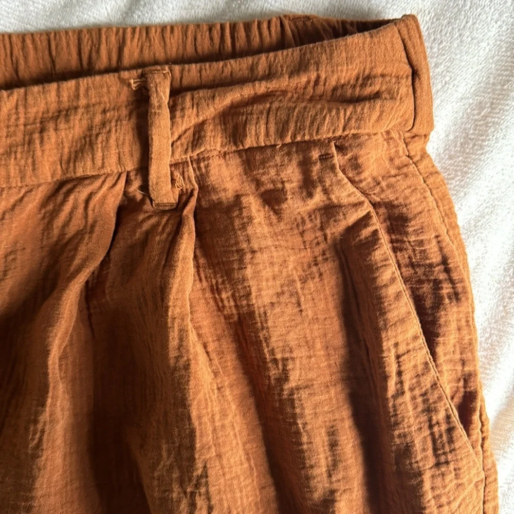 A new day gauze high-waisted wide leg pants - Picture 2 of 6